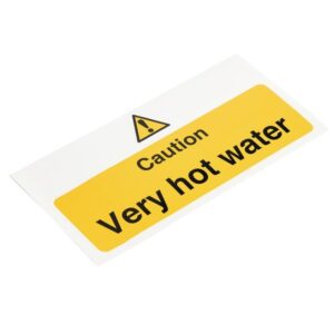 Vogue ‘Caution – Very hot water’ waarschuwingsbord