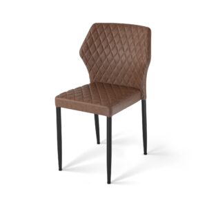Louis Stapelstoel cognac, Kunstleder, brandvertragend, 49x57,5x81,5cm (LxBxH), 52001