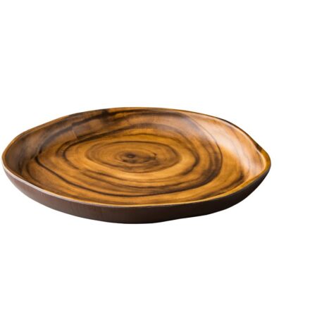 African wood rond bord 30 x 30 x 4 cm