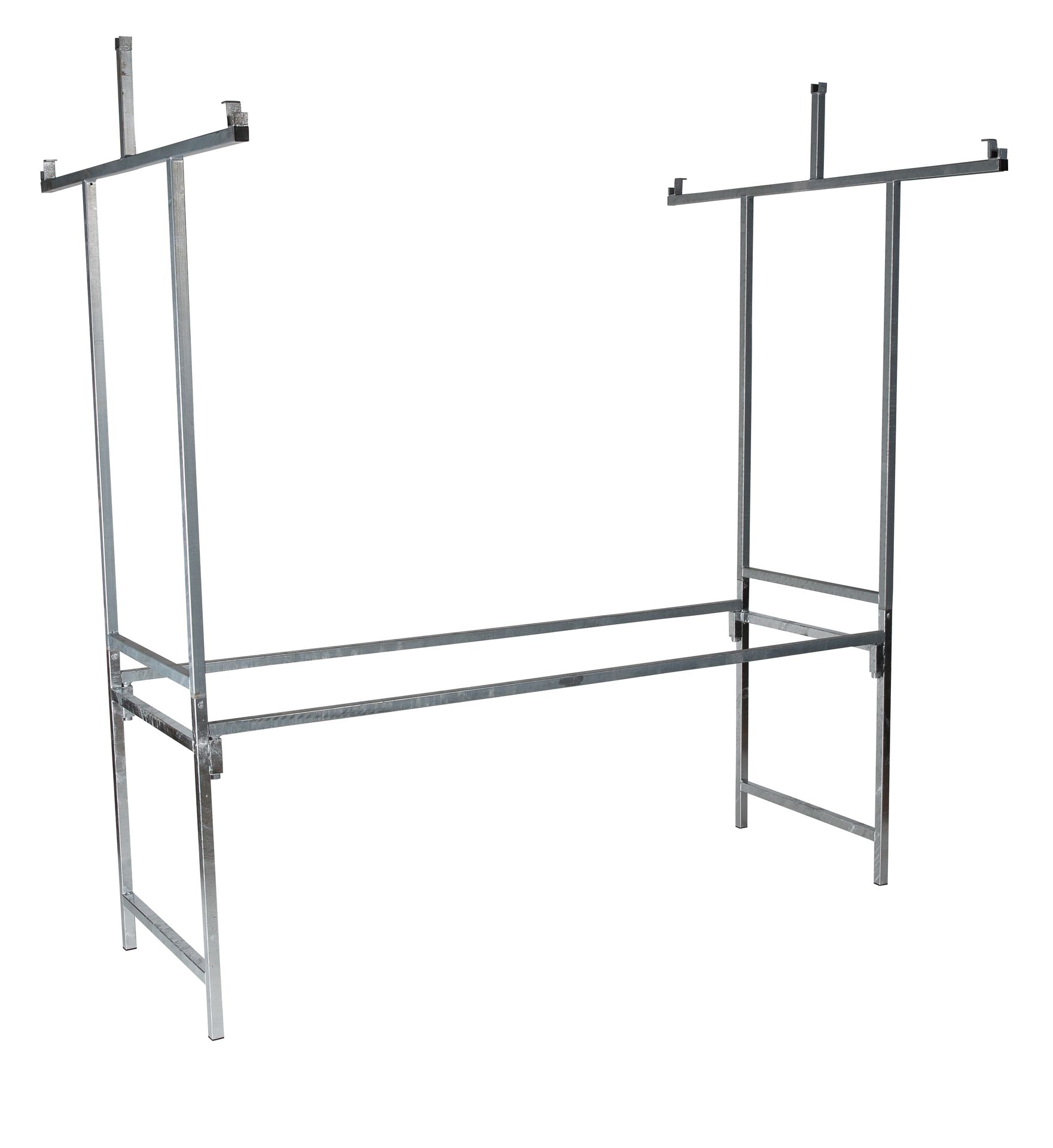 Professional Marktkraam blauw-wit,brandwerend PVC dekzeil, vurenhout, 200x151x232cm (LxBxH) - Afbeelding 4