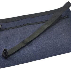 Geld schort spijkerstof donkerblauw 44 x 30 cm