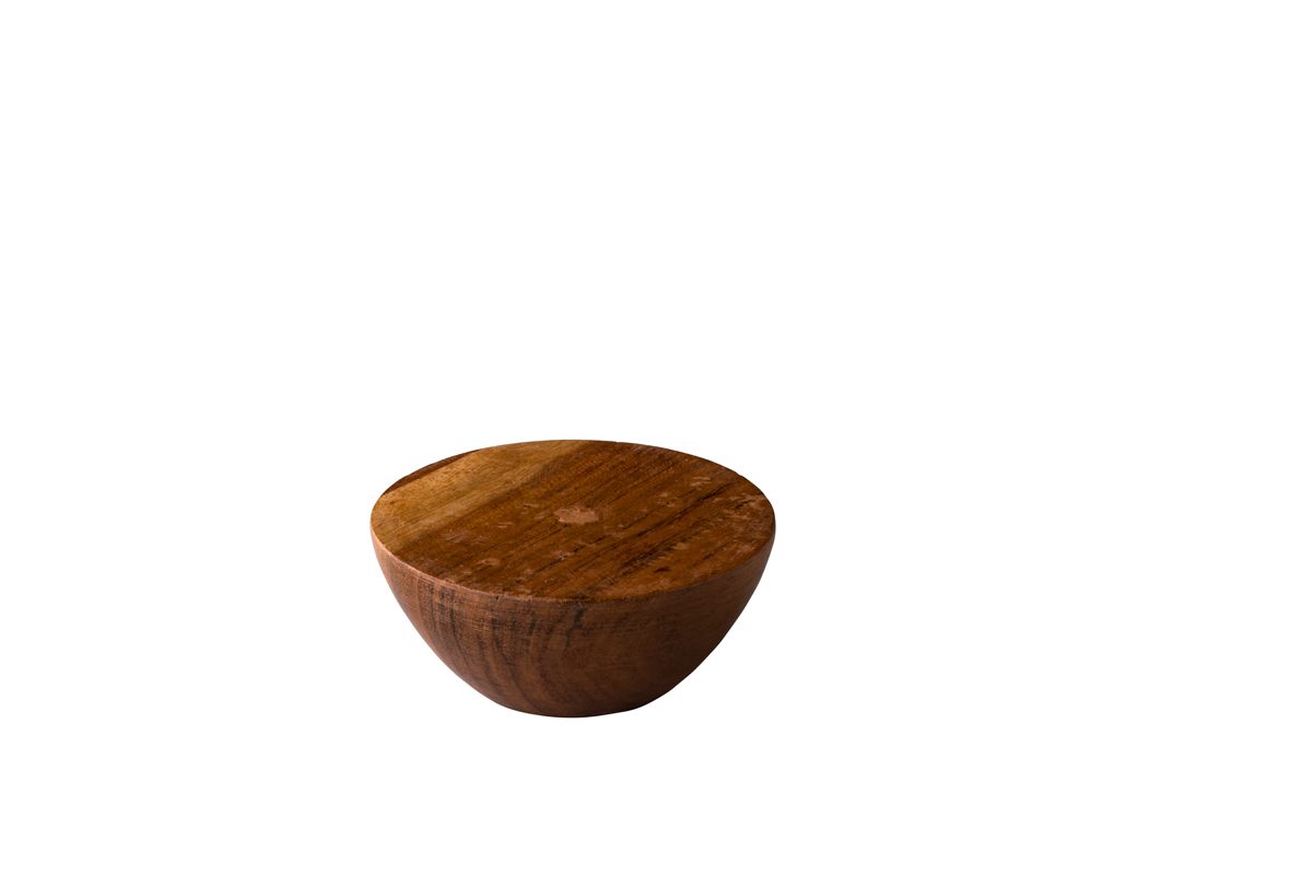 Shapes eik houten halve bol M 8,5 x4 cm