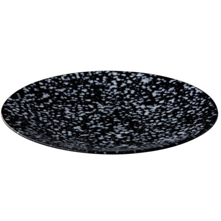 Q Authentic coupe bord zwart 'white spots' 27 cm