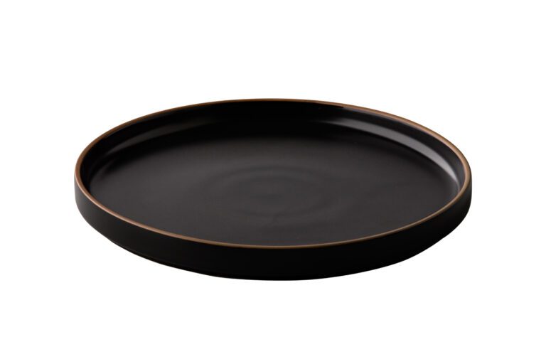Bord Japan laag zwart 23 cm