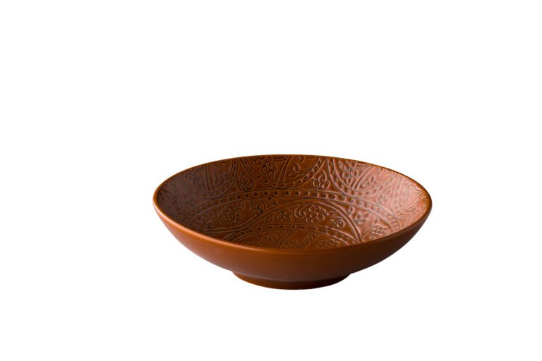 Barcelona diep bord bruin 19 cm