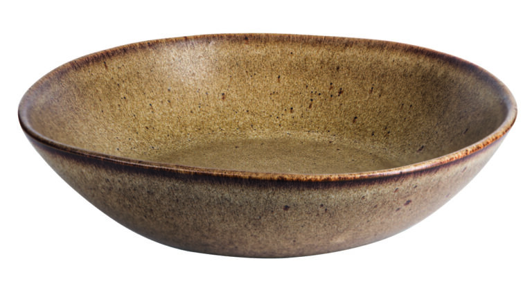 Q Authentic Stone Brown pasta/soep bord 22 cm