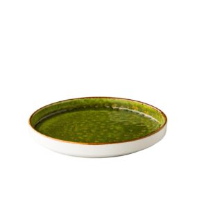 Jersey bord opst. rand stapelbaar groen 20,5 cm