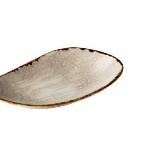 Jersey rechthoekig bord grijs 20,5 cm