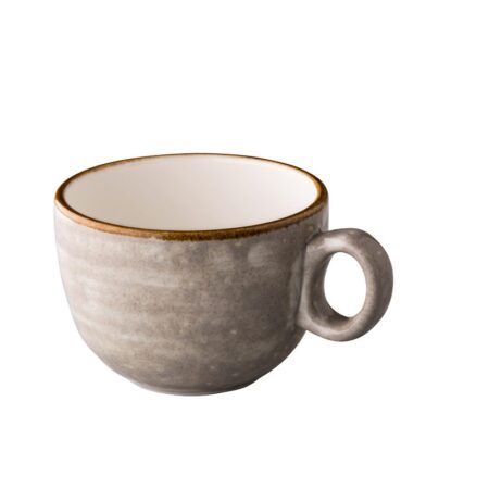 Jersey latte koffiekop stapelbaar grijs 350 ml