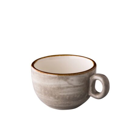 Jersey cappuccino kop stapelbaar grijs 200 ml