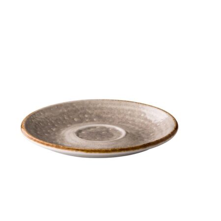 Jersey espressoschotel grijs 13 cm