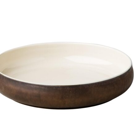 Diep bord metallic goud 24 x 5 cm