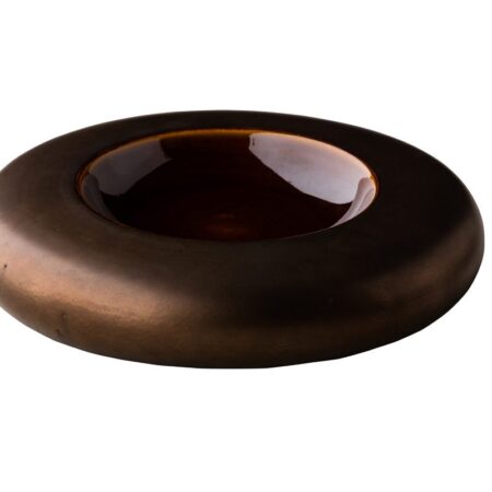 Donut kom metallic goud 22 cm
