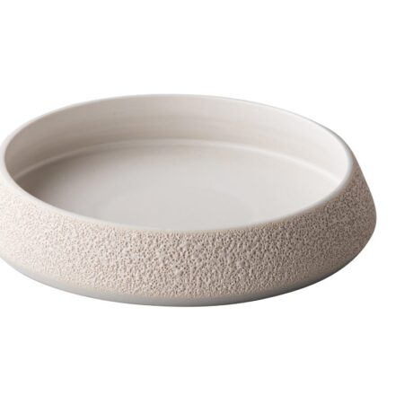 Conisch bord wit vulcano 20 x 3,7 cm