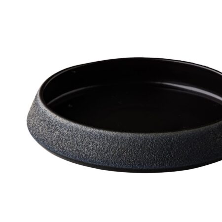Conisch bord zwart vulcanio 20 x 3,7 cm