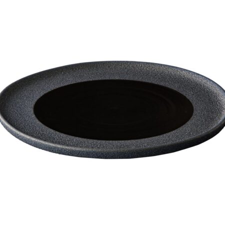 Bord plat vulcano zwart 28 cm