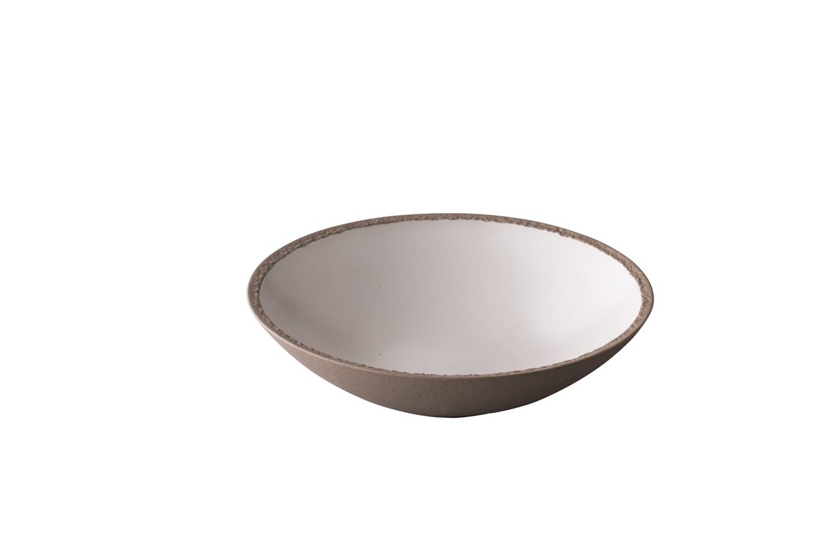 Concrete schaal wit 24,5 cm