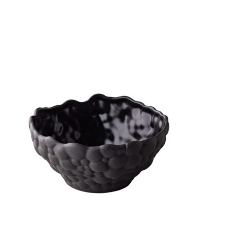 Kom diep bubble zwart 14,5 x 7 cm