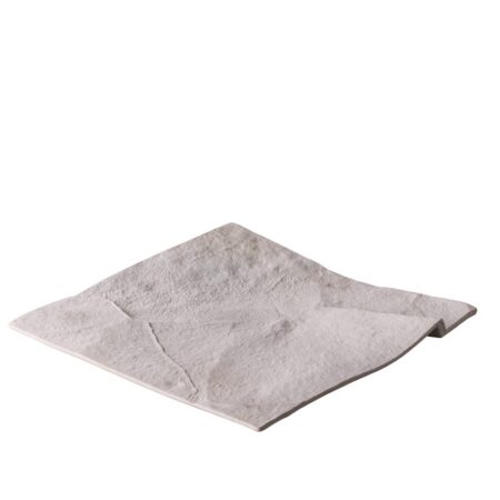 Vierkant bord rustiek wit 22 cm