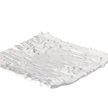 Piano vierkant bord wit 24 cm