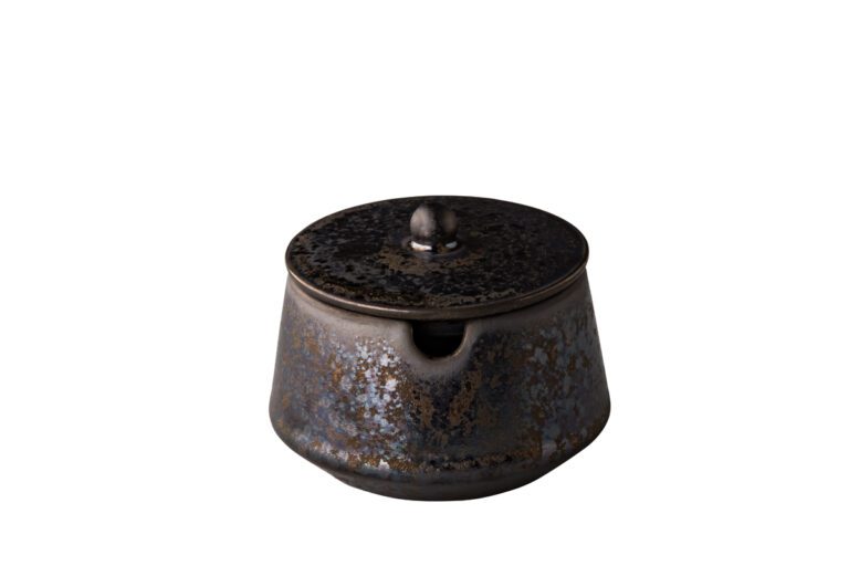 Kannetje met deksel bronze 8,4 x 6,3 cm