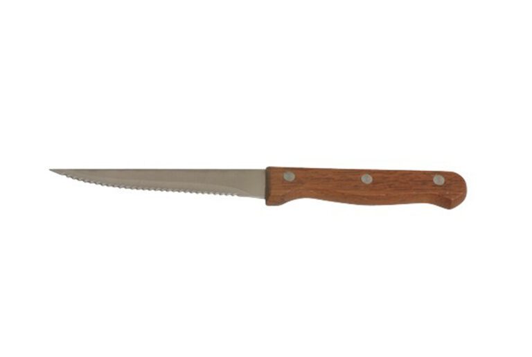 Steakmes houten handvat 21,5 cm