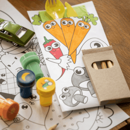 Pochette met Kleurtjes