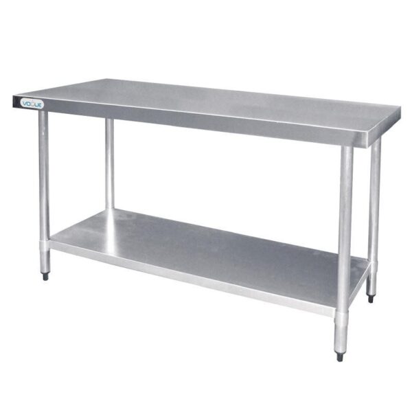 Vogue RVS werktafel zonder achteropstand 90x120x60cm