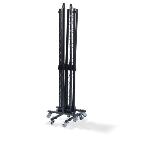 Coat racks Trolley small, for 2 complete Coat racks, Hammerite, 23x25x83cm (BxTxH), T91700