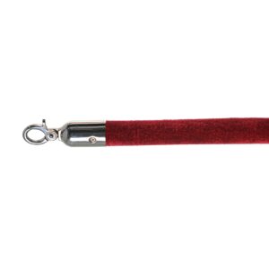 Velvet Afzetkoord bordeaux, gepolijst, Ø 3cm, lengte 157 cm, 10103BRC