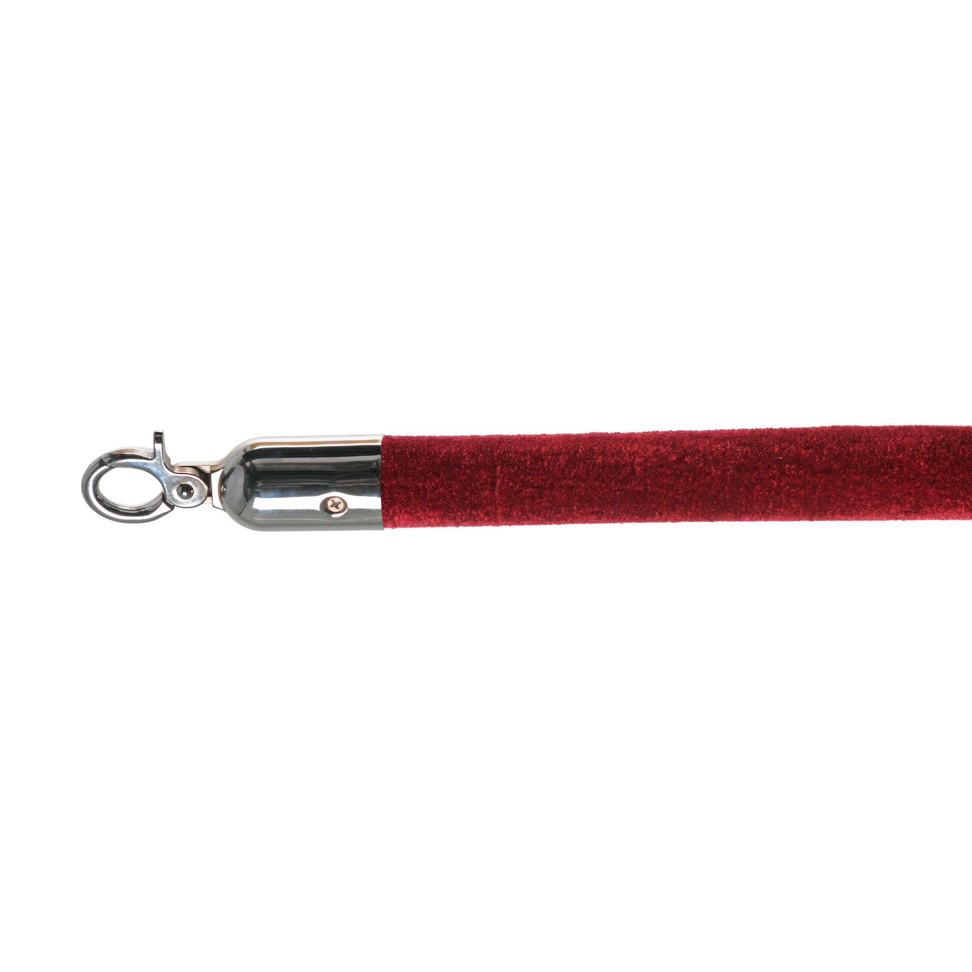 Velvet Afzetkoord bordeaux, gepolijst, Ø 3cm, lengte 157 cm, 10103BRC