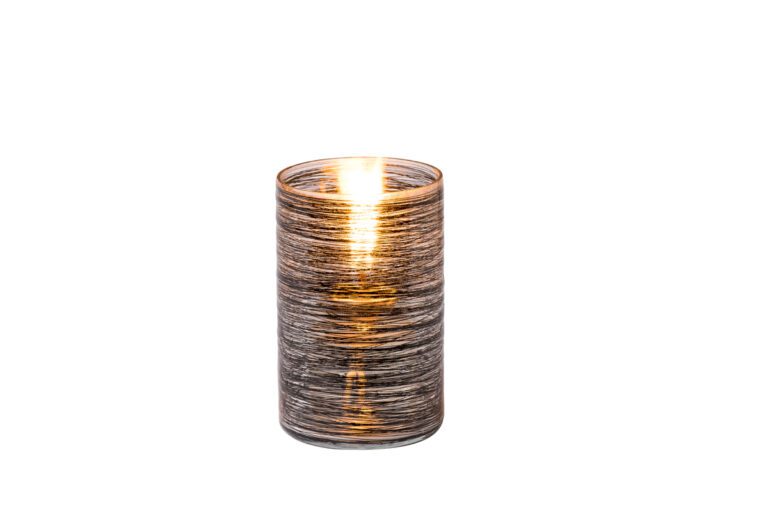 Lamphouder zwarte strepen 7,5 x 12 cm