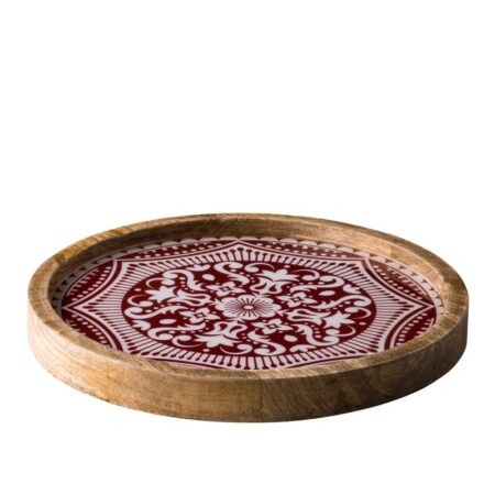 Houten bord Marrakech rood 25 cm