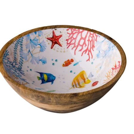 Houten schaal Seaworld 30 cm