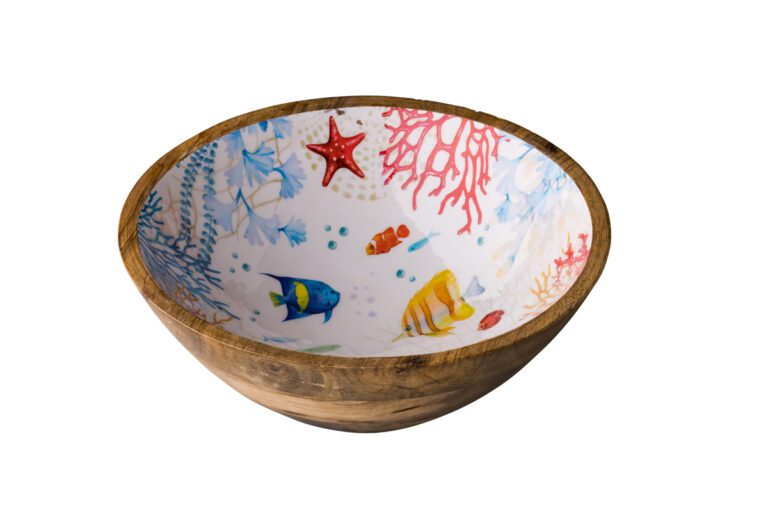 Houten schaal Seaworld 30 cm