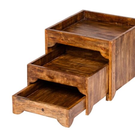 Houten buffet kast 3 laags