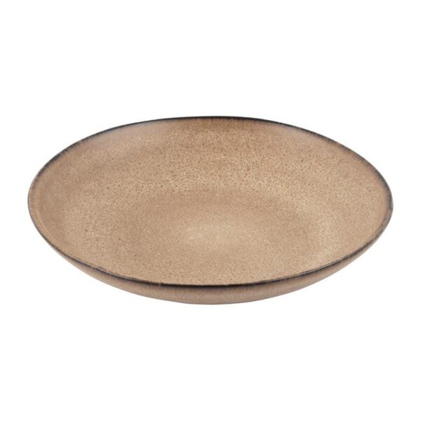 Olympia Build A Bowl platte kom aardebruin 25×4,5cm (4 stuks)