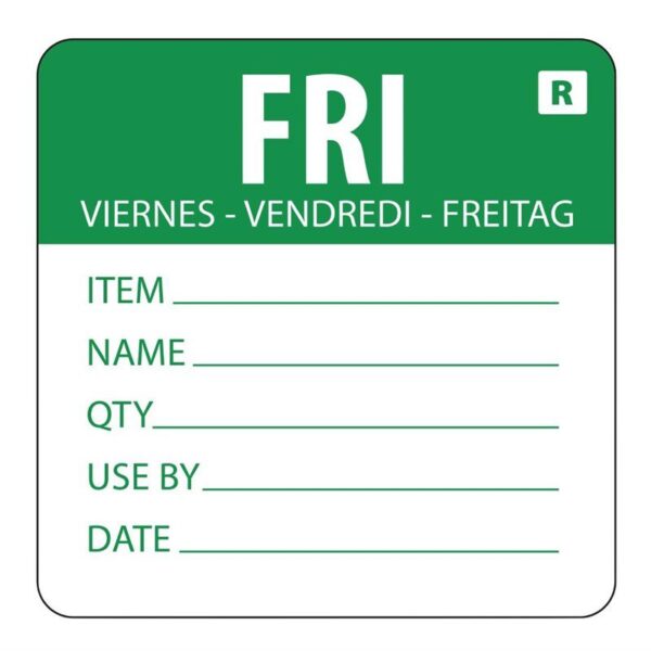 Vogue voedseletiketten kleurcode vrijdag
