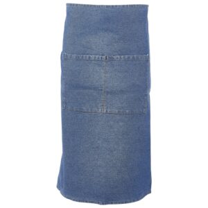 Taille schort spijkerstof blauw 90 x 70 cm