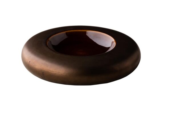 Donut kom metallic goud 22 cm